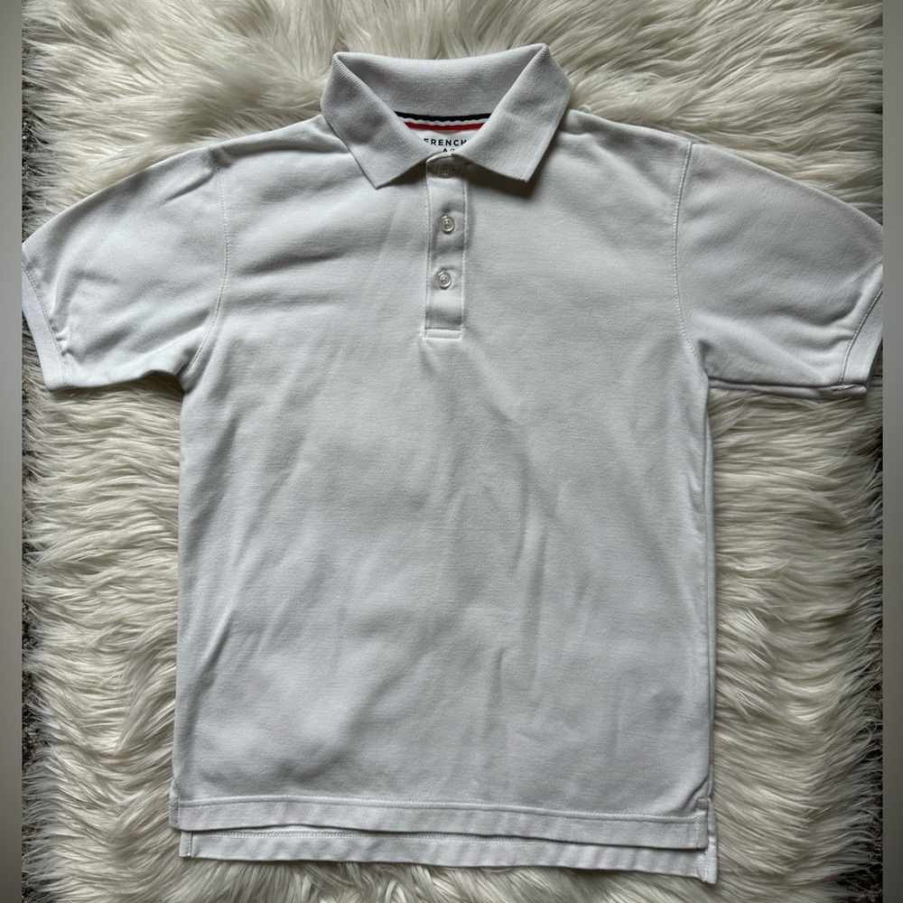 Boys’ white polo shirt